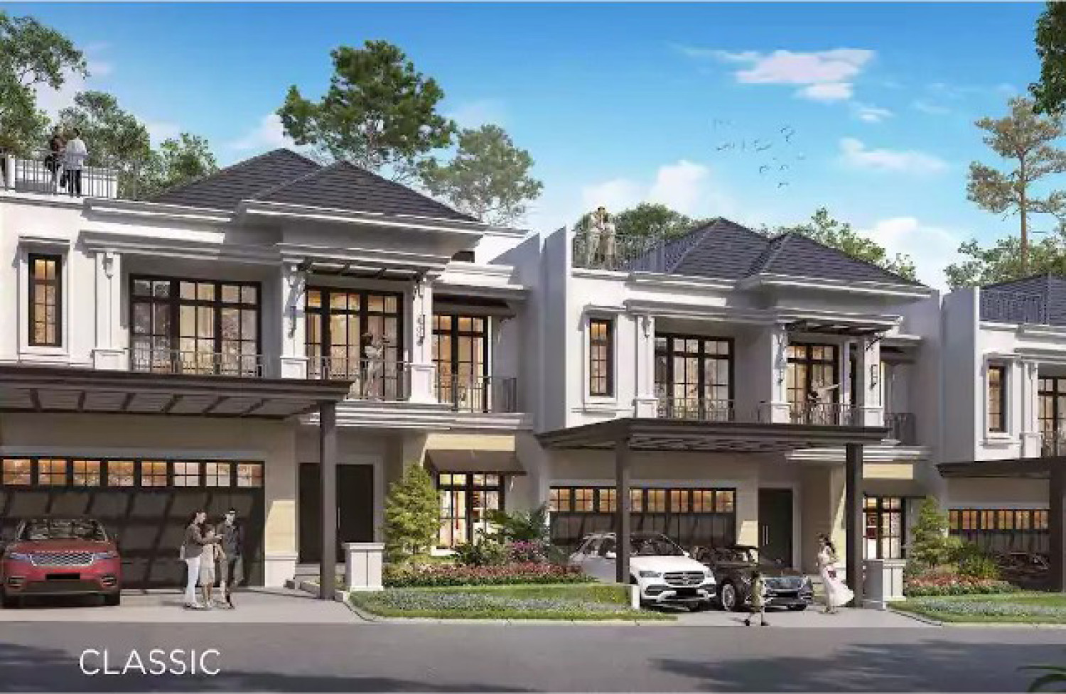 Fasad Golf Horizon Residence at Citra City Sentul