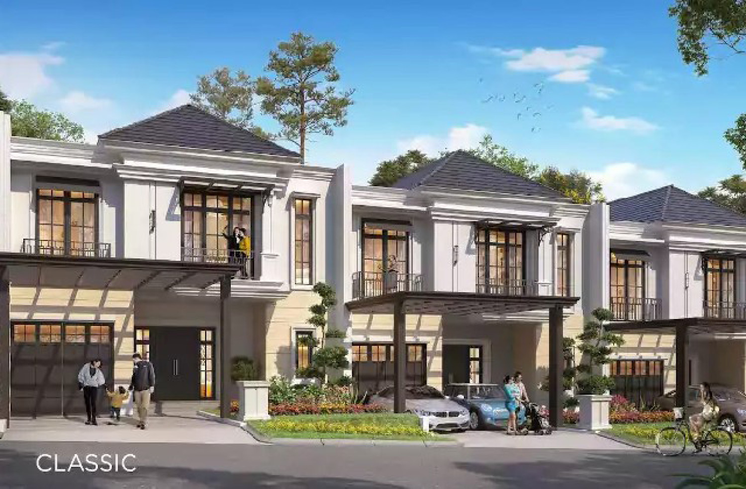 Fasad Golf Horizon Residence at Citra City Sentul