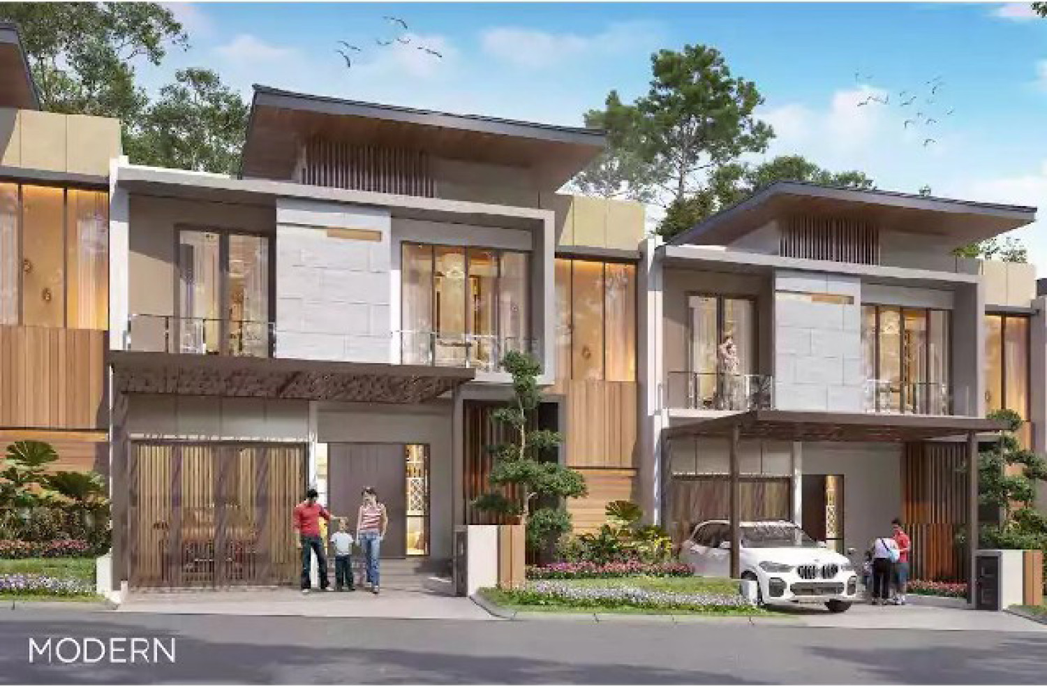 Fasad Golf Horizon Residence at Citra City Sentul