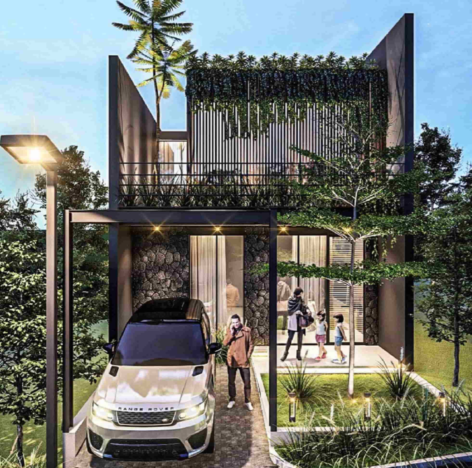 Fasad Smart Valley Residence Raffles