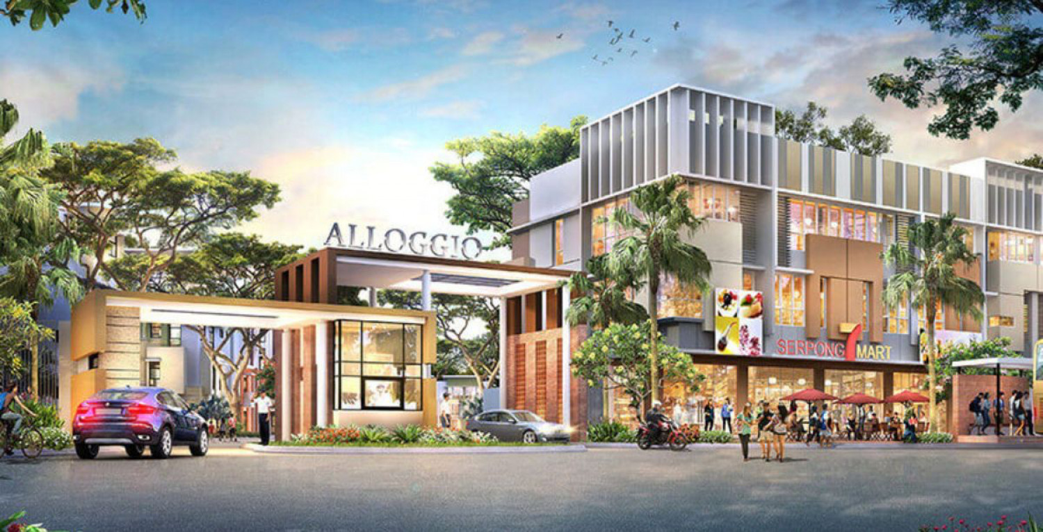 Ruko Alloggio Summarecon Serpong — Ruko 2 Fasad Harga 2.2 M