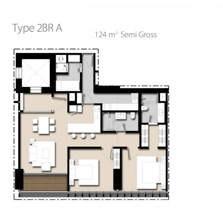 Tipe unit Apartemen Saumata