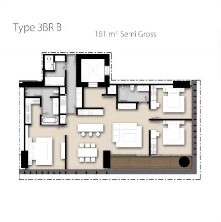 Tipe unit Apartemen Saumata