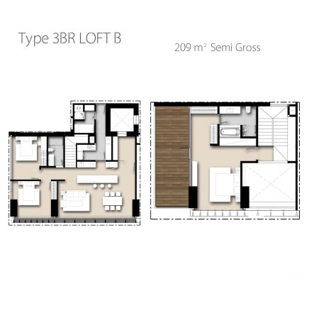 Tipe unit Apartemen Saumata