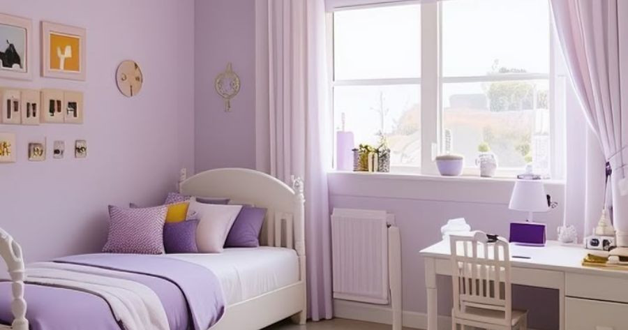 cat rumah lavender