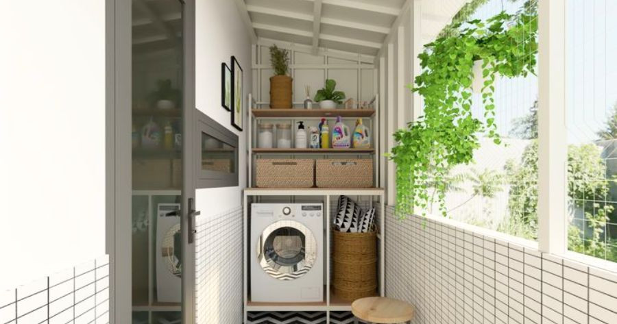 desain ruang cuci jemur kecil