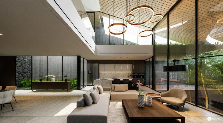 desain rumah hemat energi konsep open space