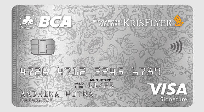 kartu kredit terbaik untuk traveling: BCA Singapore Airlines KrisFlyer