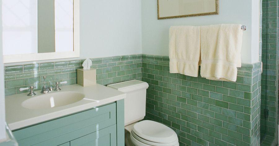 keramik kamar mandi hijau tosca