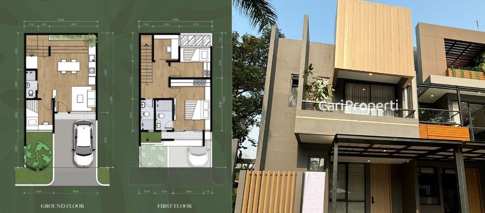 Denah Rumah 2 Lantai Estetik