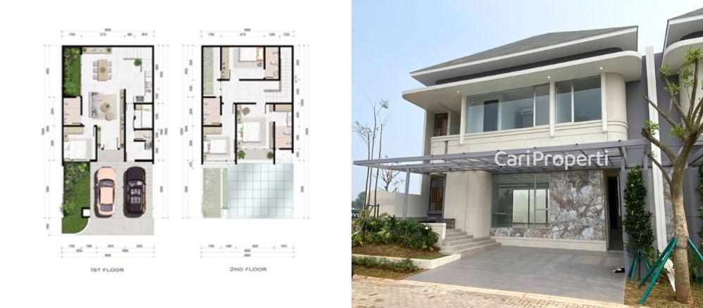 Denah Rumah 2 Lantai Mewah