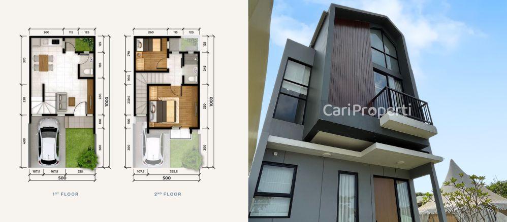 Denah Rumah 2 Lantai Minimalis