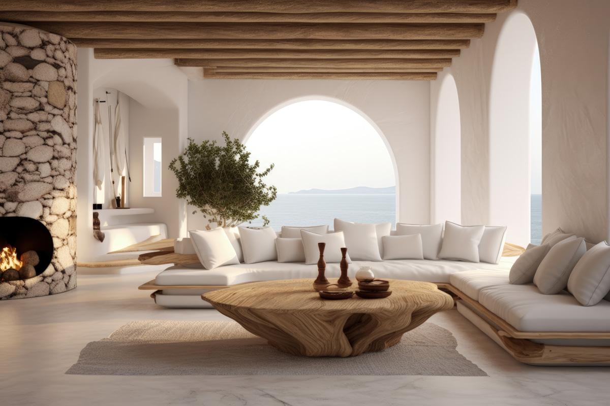 desain interior rumah santorini