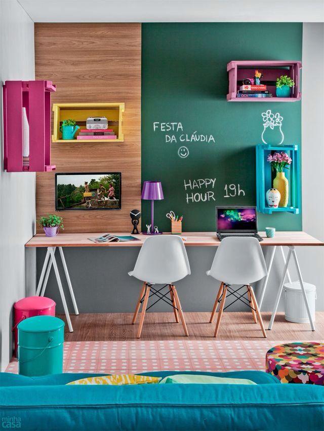 desain ruang belajar anak yang colorful