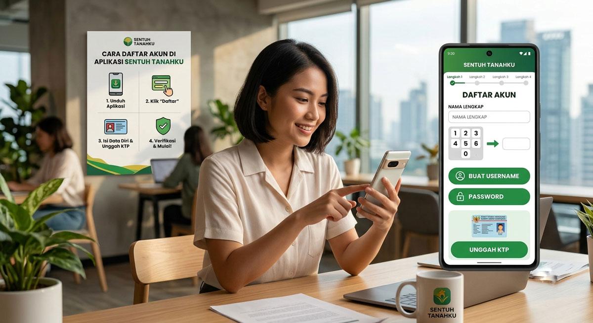 cara daftar aplikasi sentuh tanahku untuk cek sertifikat tanah online