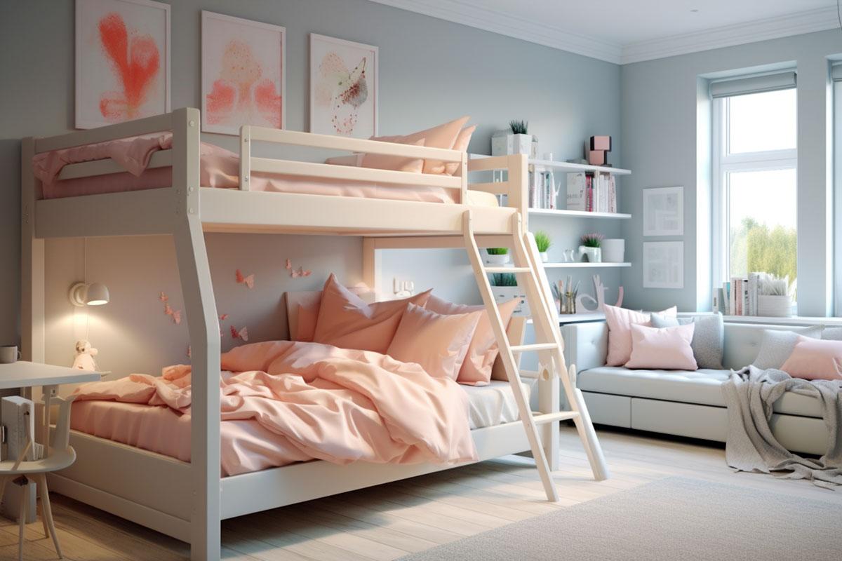 desain kamar loft bed anak