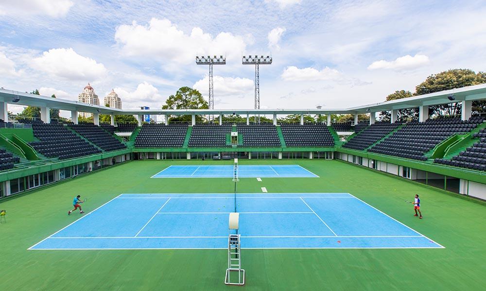 lapangan tenis di jakarta: lapangan gbk