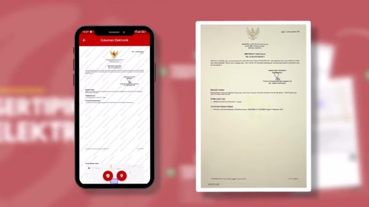 contoh sertfikat tanah elektronik