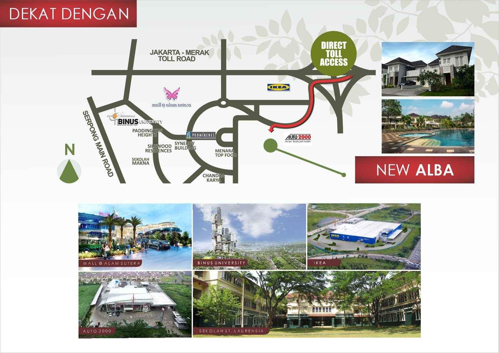 Lokasi Cluster New Alba