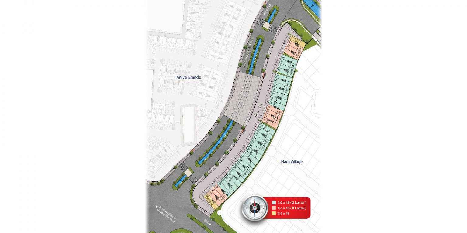 Site Plan Ruko Aniva Junction