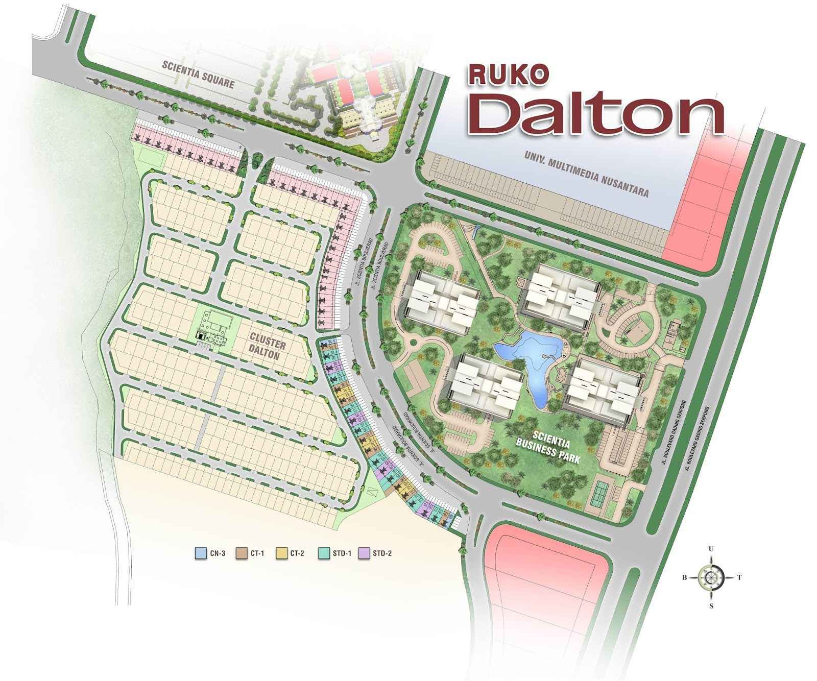 Siteplan Ruko Dalton Gading Serpong