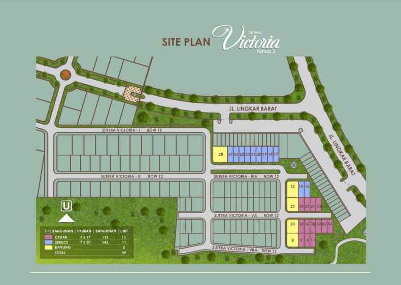 Siteplan Cluster Sutera Victoria