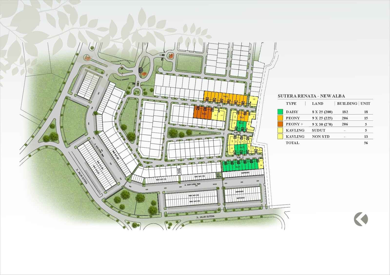 Siteplan Cluster New Alba