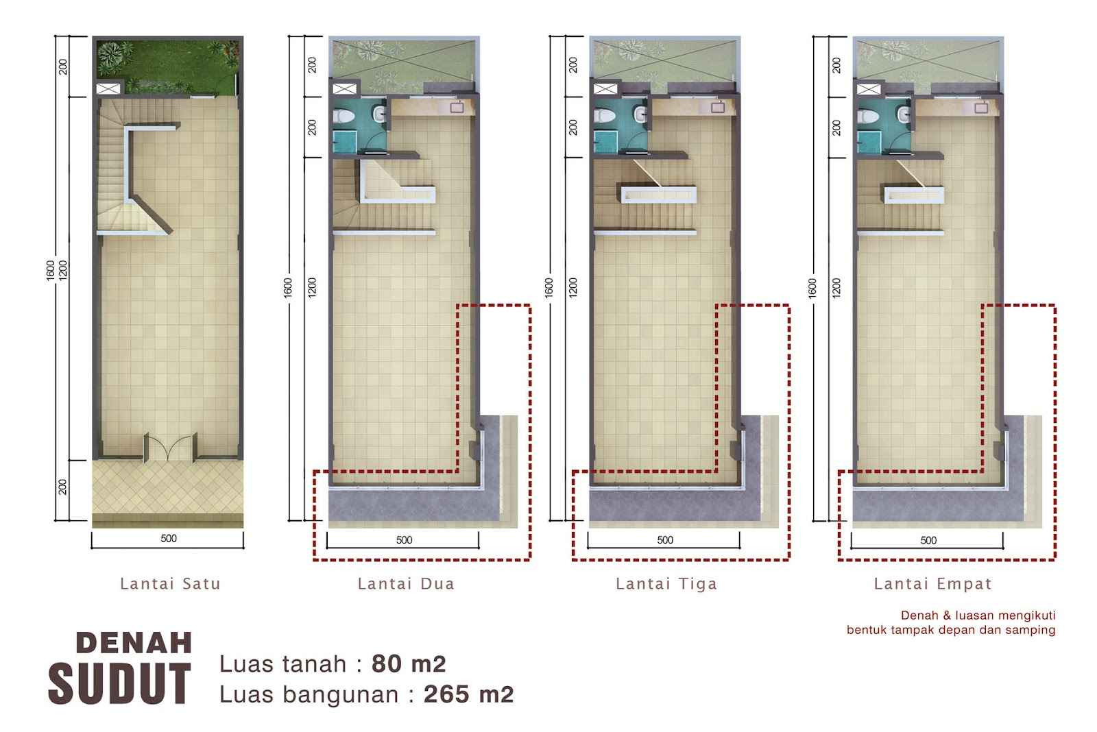 Tipe unit Ruko Dalton Gading Serpong