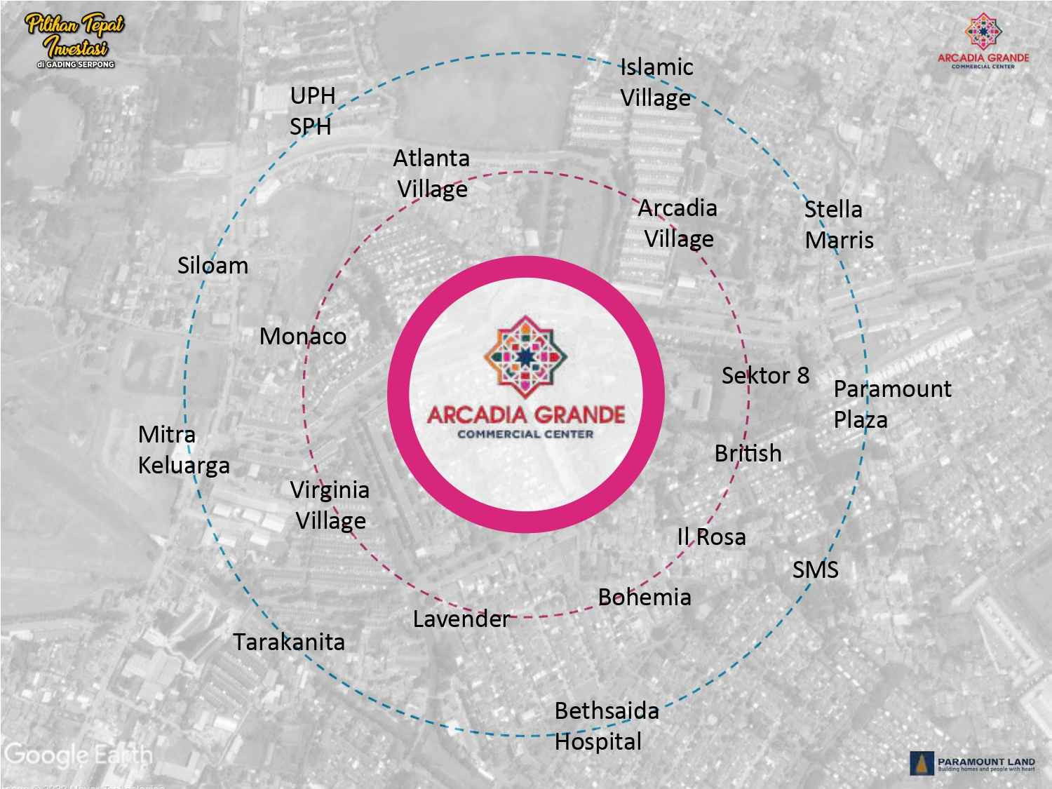 Lokasi Ruko Arcadia Grande