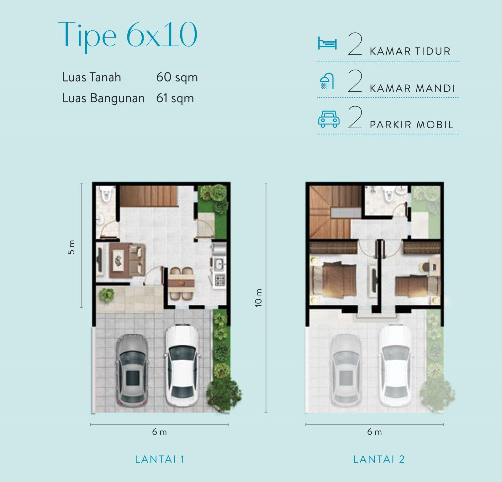 tipe 6x10 alton house