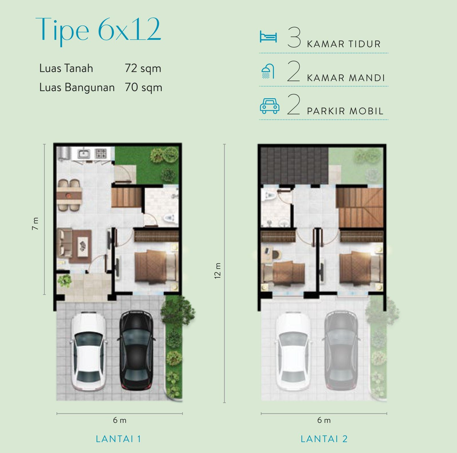 tipe 6x12 alton house