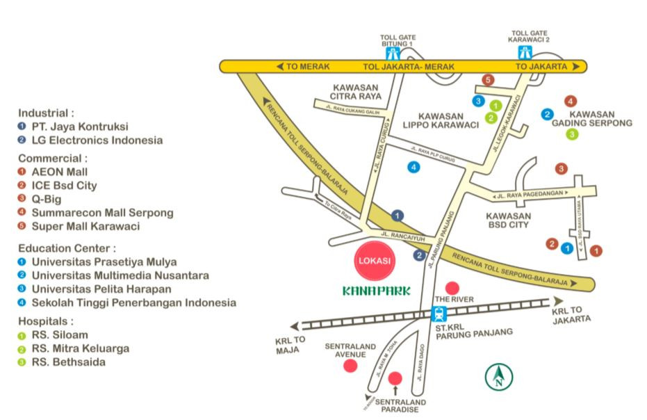 Lokasi Cluster Kana Park