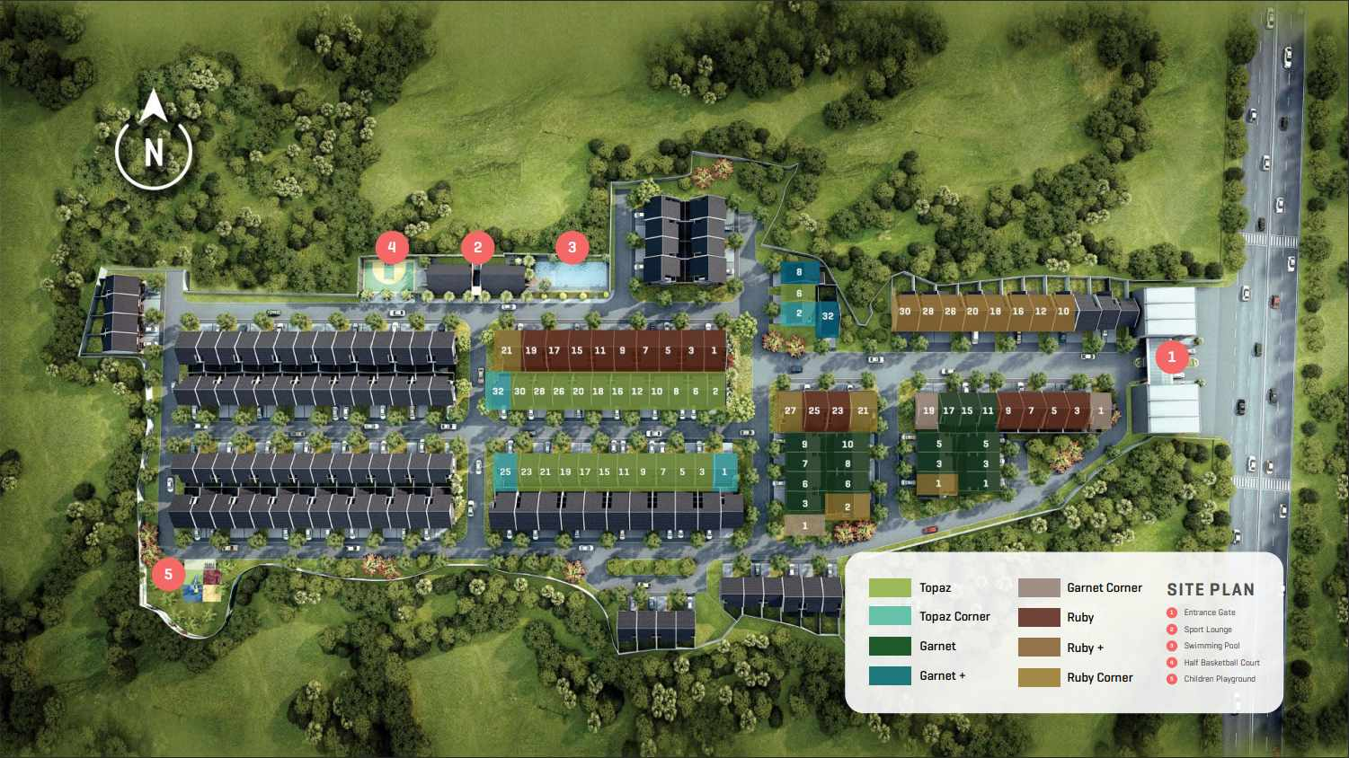 Siteplan Cluster Sutera Sawangan