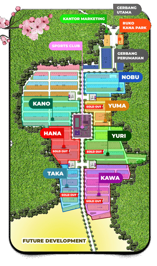 Siteplan Cluster Kana Park