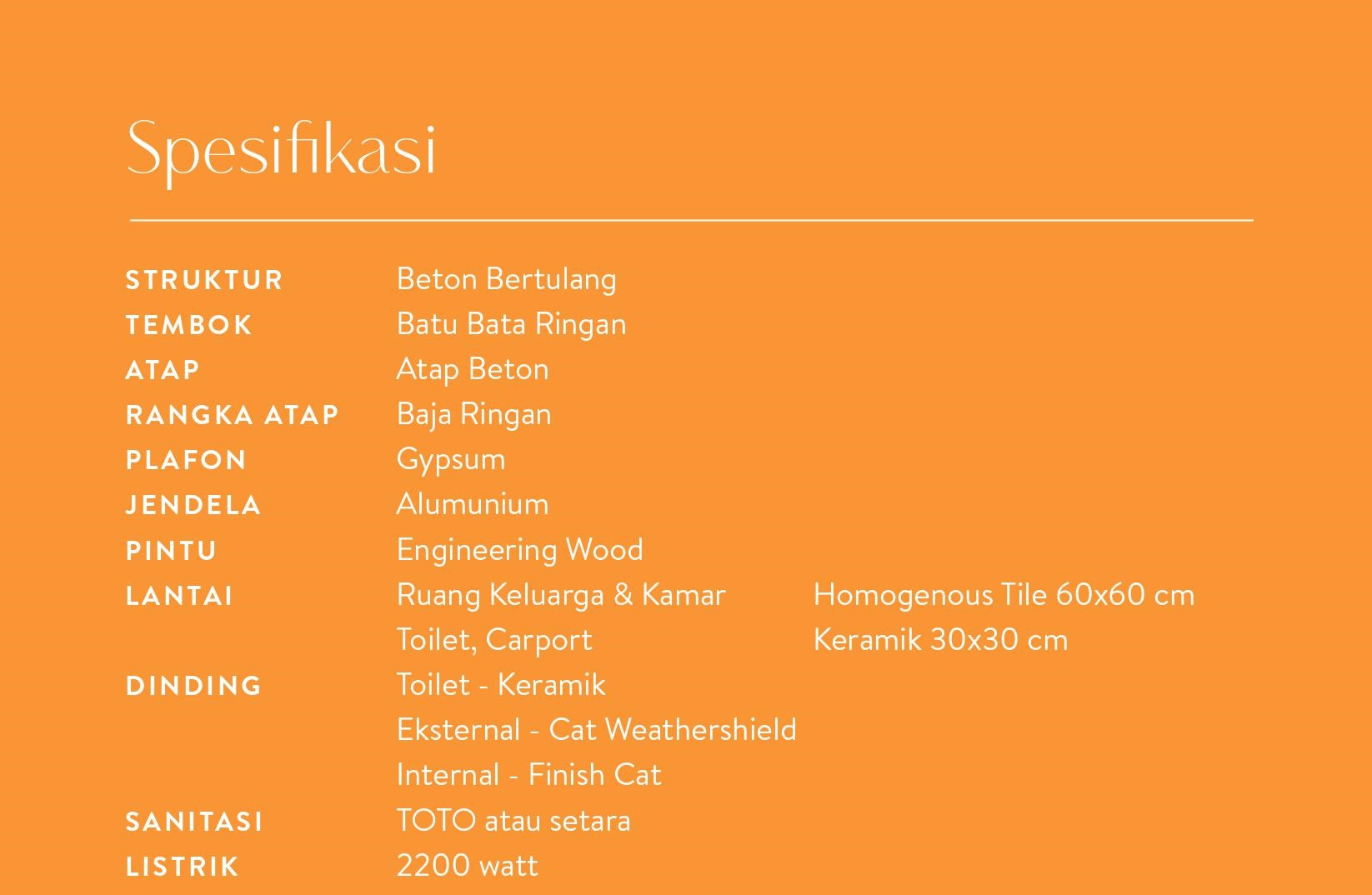 spesifikasi brighton house