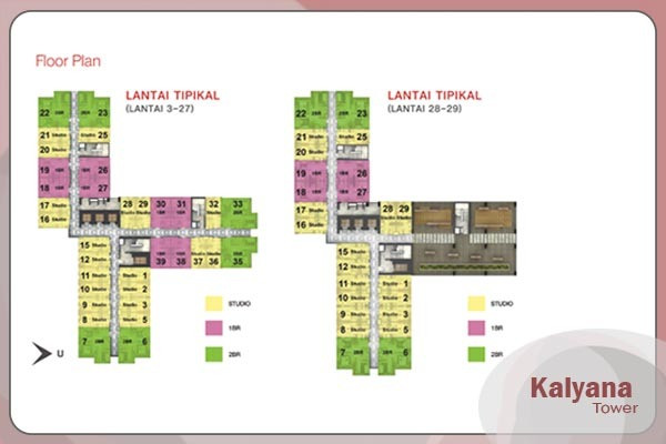 Tipe unit Akasa Pure Living