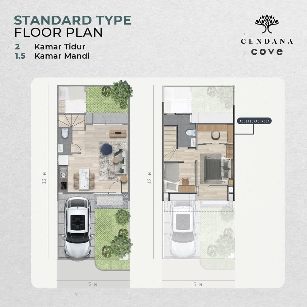 Tipe unit Cendana Cove Verdant