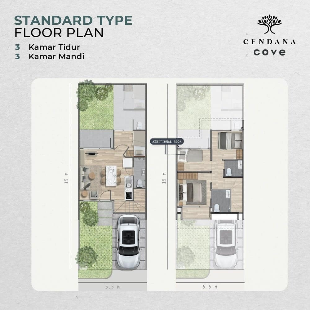 Tipe unit Cendana Cove Verdant