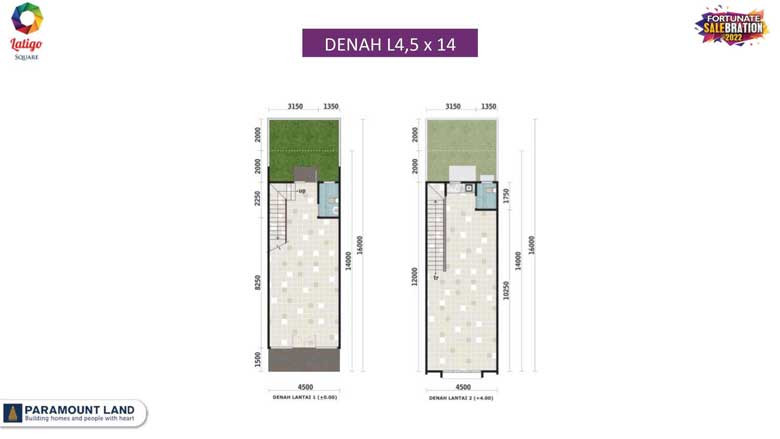 Tipe unit Ruko Latigo Square