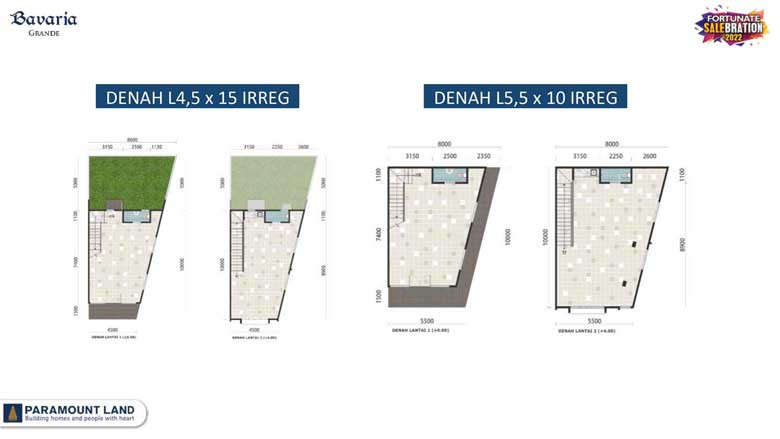 Tipe unit Ruko Bavaria Grande