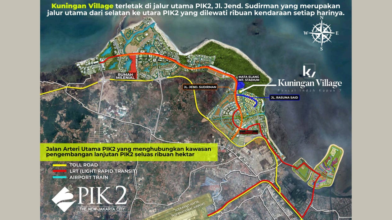 Lokasi Kuningan Village PIK 2