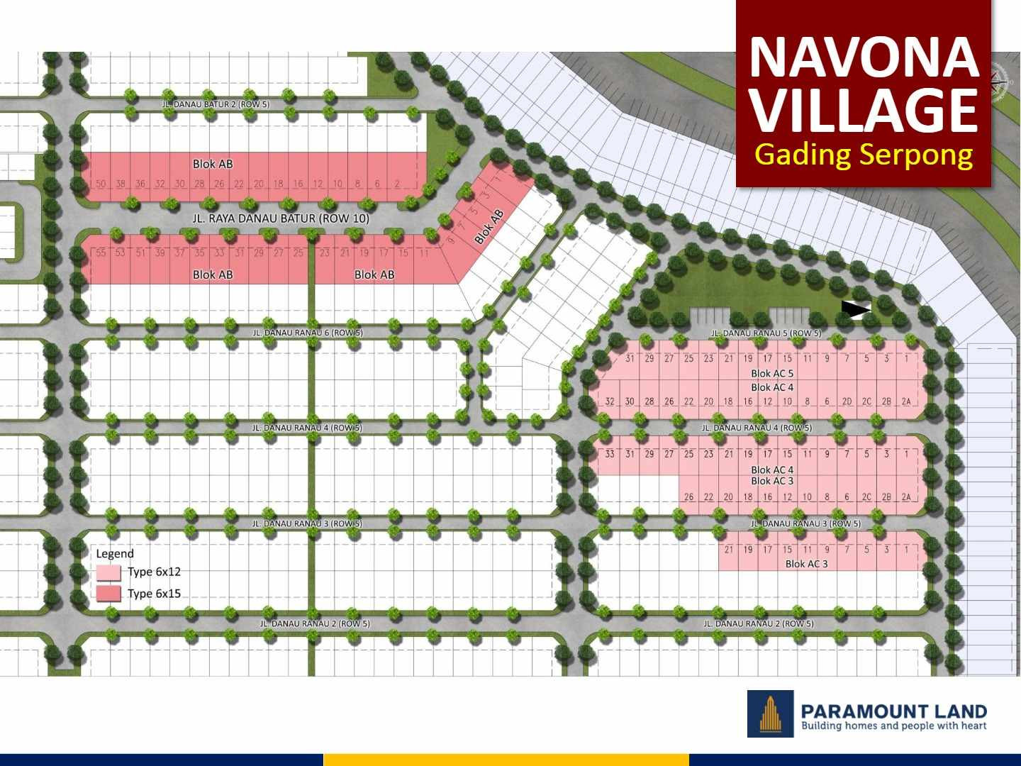 Siteplan Navona Village Gading Serpong