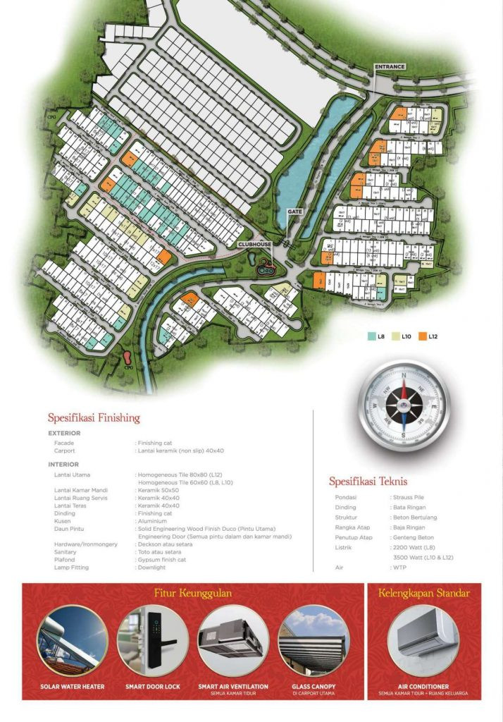 Siteplan Cluster Granada at Menaggio