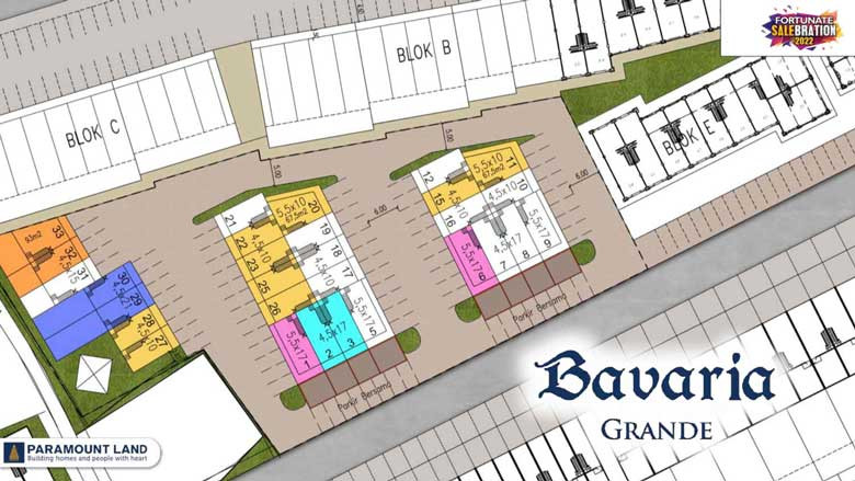 Siteplan Ruko Bavaria Grande