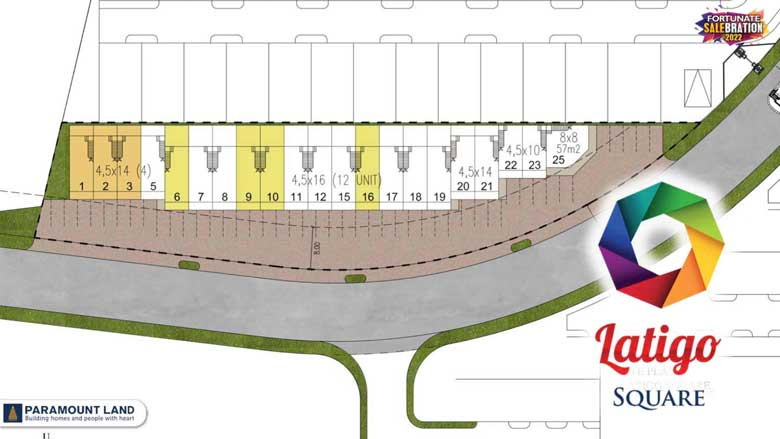 Siteplan Ruko Latigo Square