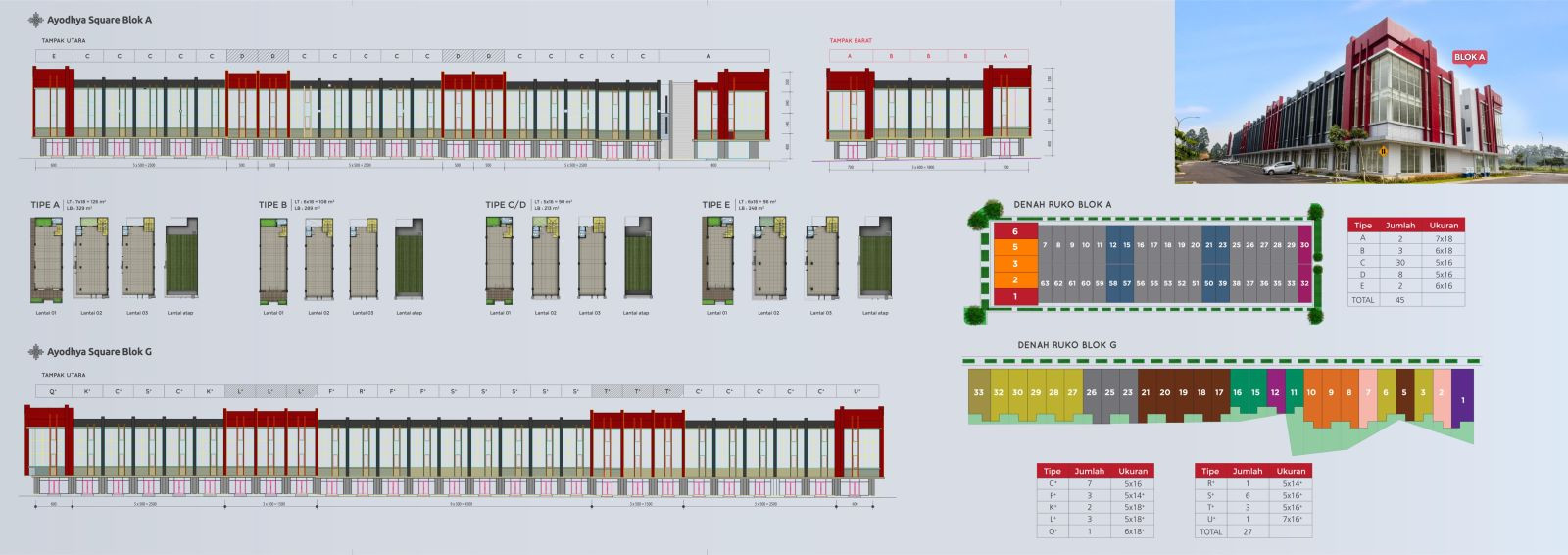 Site Plan Ruko Ayodhya Square