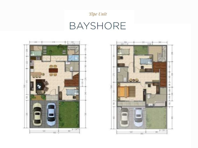 Denah Tipe unit The Bay Paradise Resort