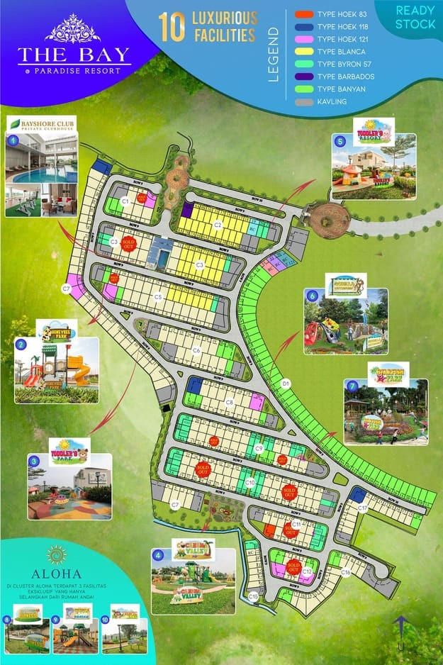 Siteplan The Bay Paradise Resort