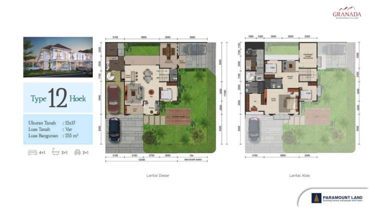 Tipe unit Cluster Granada at Menaggio