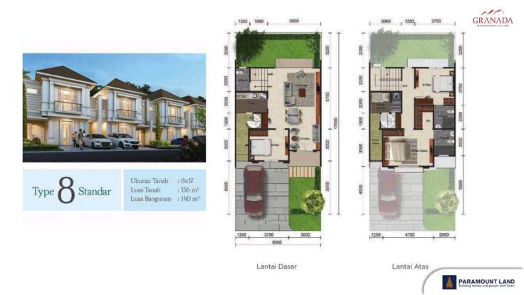 Tipe unit Cluster Granada at Menaggio